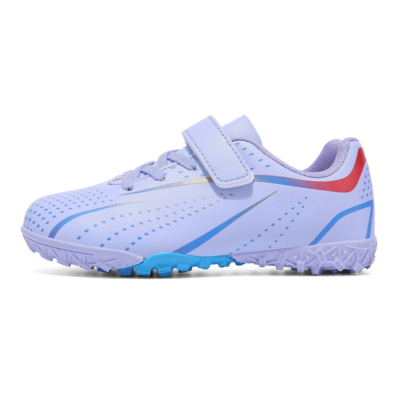 Turf Soccer Cleats, Breathable Velcro Football Shoes, Non-Slip Athletic Training Sneakers for Boys/Girls-Yinzu-T1689