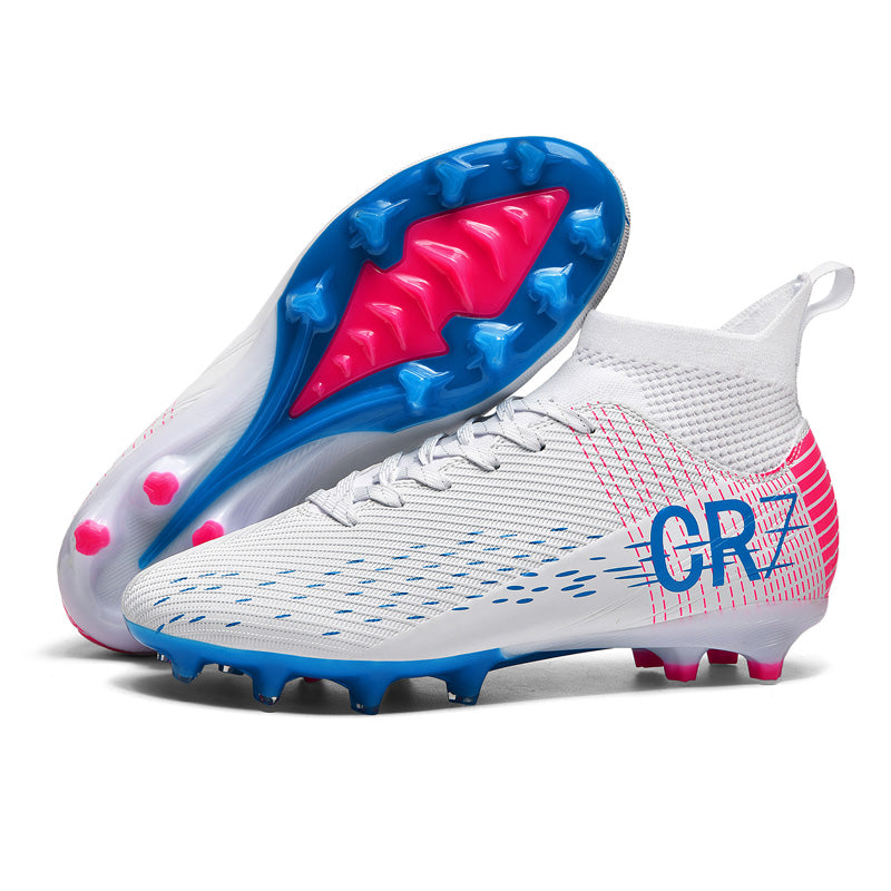 High-Top AG Soccer Cleats with Breathable Sock Collar for Lightweight Speed Training ShoesTraining & Matches-WEJIESS111-2