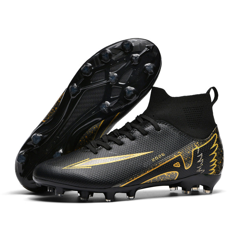 High-Top Soccer Cleats 2026 Turf Football Shoes with Breathable Knit Upper, Non-Slip Outsole & Ankle Support for Training & Competition-WEJIESS328-2