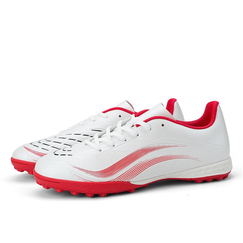 TF Turf Soccer Cleats, Artificial Grass Football Shoes, Breathable Synthetic Leather Training Sneakers (Multiple Colors)-Yinzu-T721