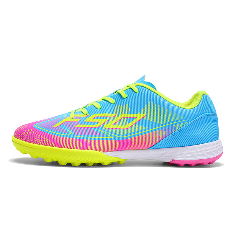 Men's/Youth TF Turf Soccer Cleats, F50 Inspired Lightweight Football Shoes, Breathable Anti-Slip Athletic Training Sneakers for Artificial Turf-Hxh1005