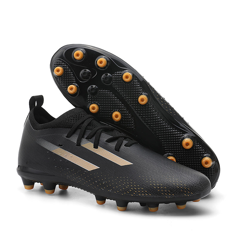 Low Top AG Soccer Cleats, Breathable Knit Upper Football Boots, Lightweight Outdoor Grass Soccer Shoes for Youth & Adult Training-zankexieye-373