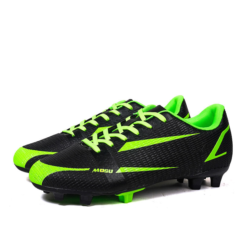 Youth & Adult AG Soccer Cleats, Breathable Grid Woven Mesh Long Studs Football Boots, Lightweight Outdoor Natural & Artificial Grass Training Soccer Shoes for Boys Girls Men Women-zankexieye1685