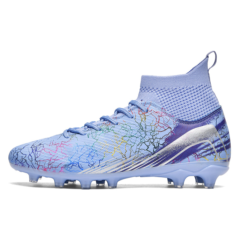 Professional Soccer Cleats for Men Women, High-Top Athletic Football Boots with (AG) Studs, Lightweight Breathable Soccer Shoes for Youth/Adult Professional Training & Competition-Yinzu2605