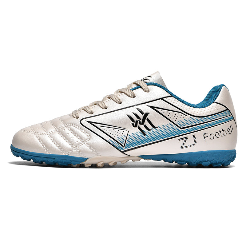 Turf Soccer Cleats, Low-Top Geometric Print Football Shoes, Non-Slip Training Sneakers for Artificial Turf & Indoor Play-Hxh-ZJ881-1