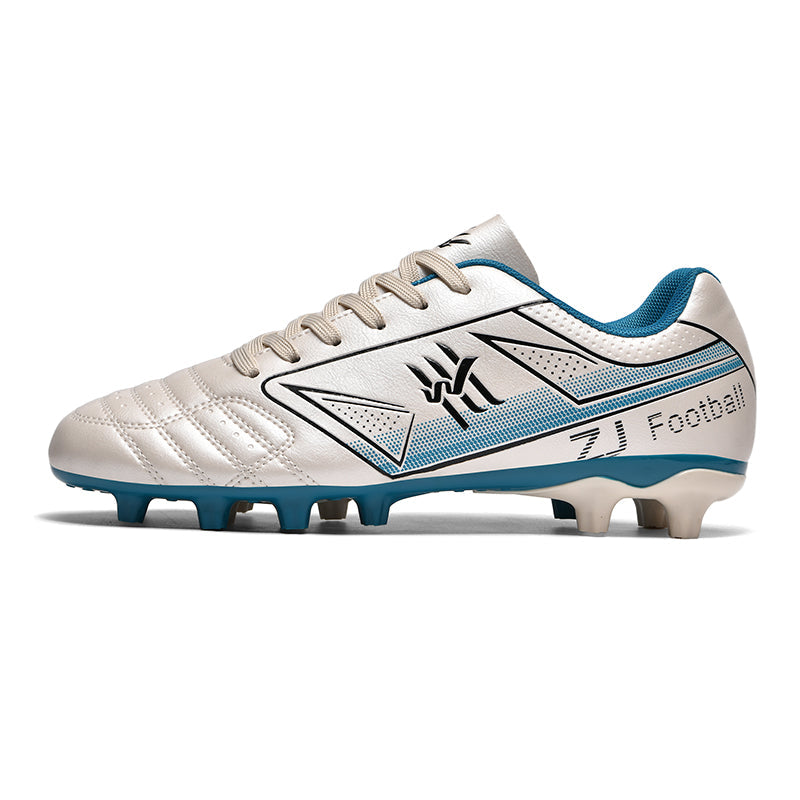 Artificial Grass Soccer Cleats, Low-Top Geometric Print Football Shoes, Non-Slip Athletic Boots for Synthetic Turf-ZJ881