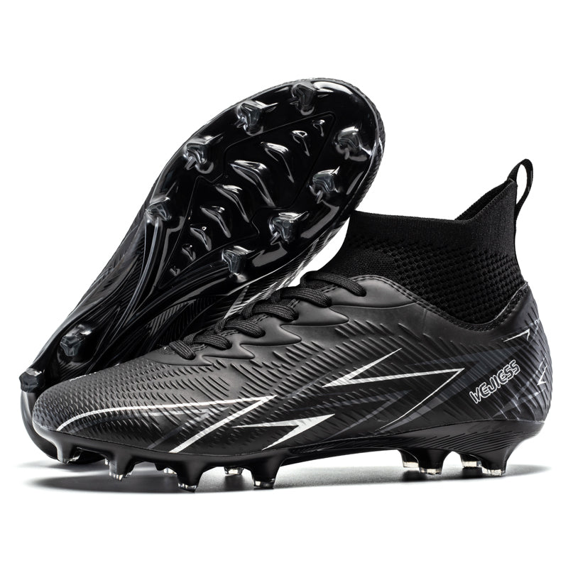 Men's/Women's High-Top AG Soccer Cleats ¨C Breathable Sock-Fit Ankle Collar,Anti-Slip Athletic Football Cleats,Gradient -WEJIESS0628