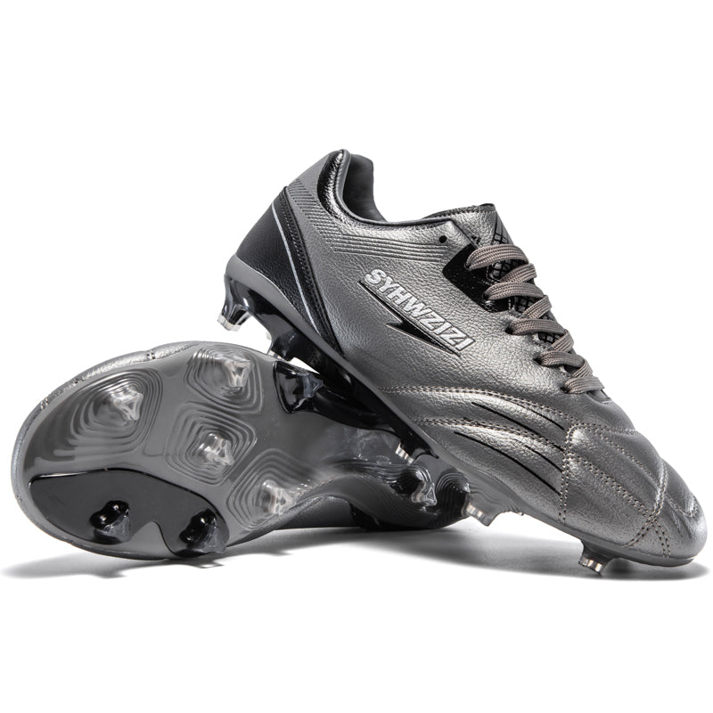 Artificial Grass Soccer Cleats, Low-Top Lace-Up Football Shoes with Embossed Control Texture, Durable Athletic Boots for Outdoor Synthetic Turf-Hxh82026