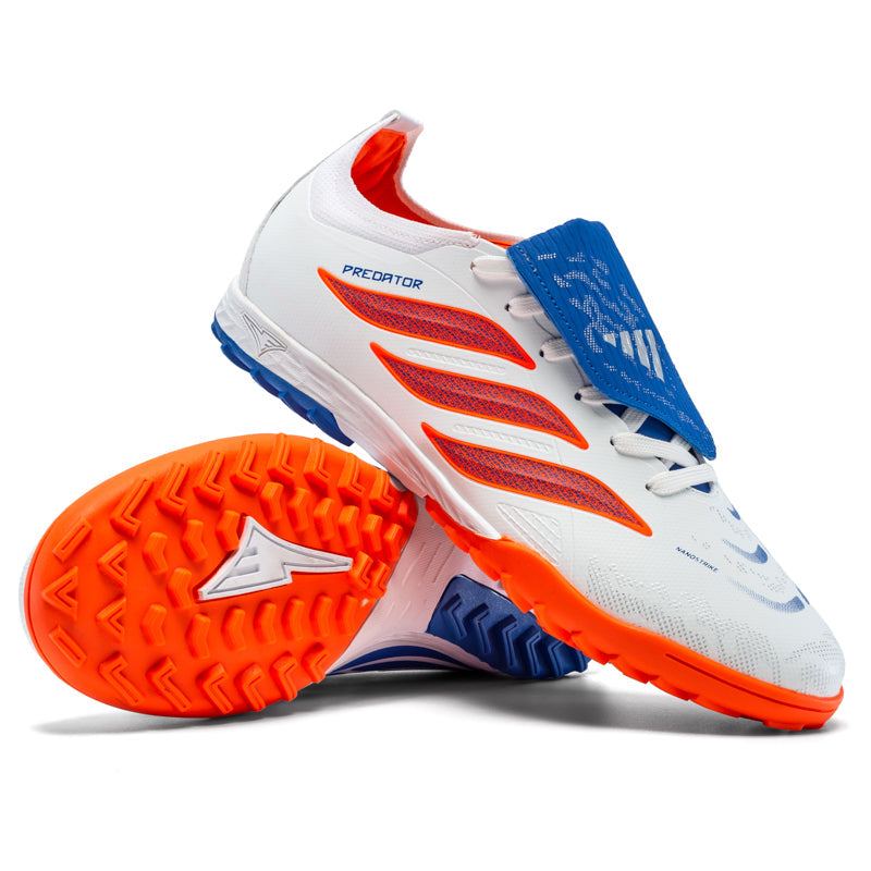 Kids/Adults' TF Turf Soccer Cleats, Strap Football Shoes, Breathable Athletic Training Sneakers for Turf-Hxh-X26-H