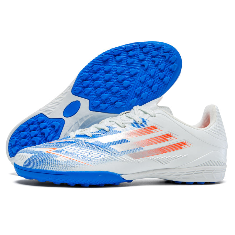 Turf Soccer Cleats, Low-Top Lace-Up Football Shoes , Breathable Synthetic Athletic Boots for Indoor Courts Artificial Turf-Hxh-F2003