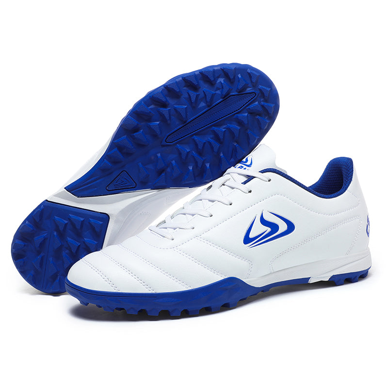 TF Turf Soccer Cleats, Classic Leather-Like Football Shoes, Non-Slip Athletic Training Sneakers for Artificial Turf-Hxh2301M