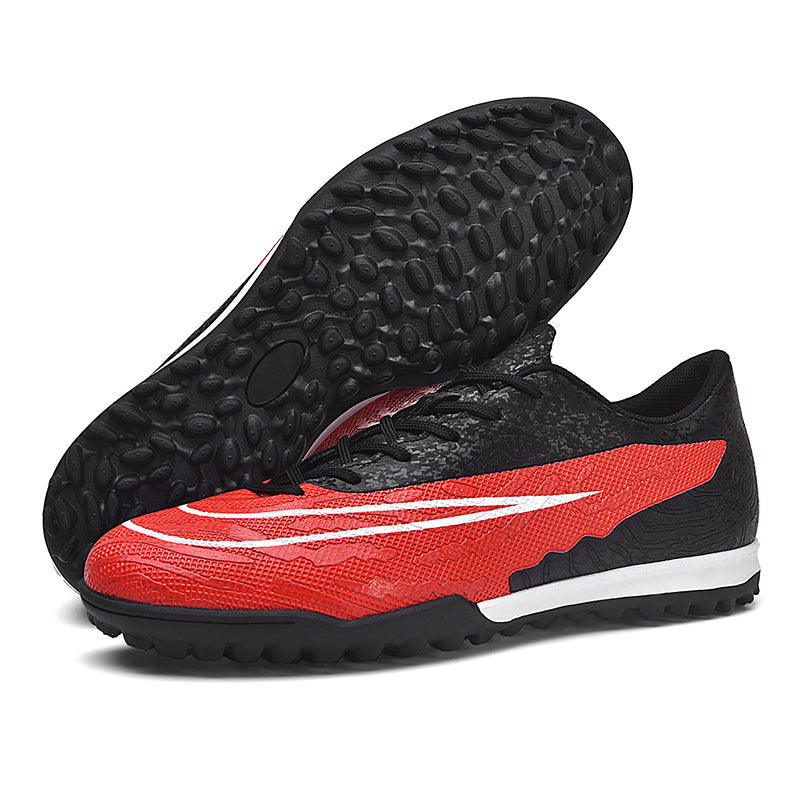 Low-Top TF Turf Soccer Cleats, Textured Gradient Print Football Shoes, Lightweight Breathable Non-Slip Training Sneakers-Yinzu23513-1