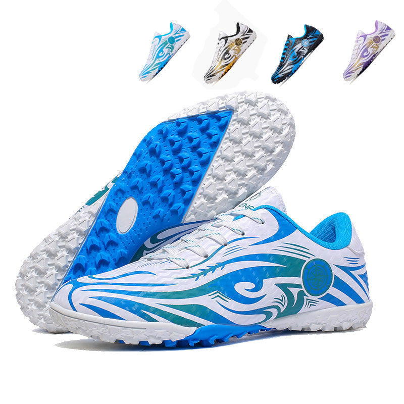 &nbsp;Turf Soccer Cleats, Artificial Grass Football Shoes, Breathable Tribal Print Training Sneakers for Synthetic Turf (Multiple Colors)-Yinzu316-1