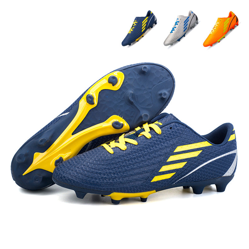 AG Soccer Cleats, Low‑Top Lace‑Up Artificial Grass Football Boots, Textured Embossed Synthetic Upper AG‑Stud Soccer Shoes for Adult & Youth Outdoor Artificial Turf Training & Competitive Matches, Multi‑Color Options-xile-LLN-2017-1-2-3