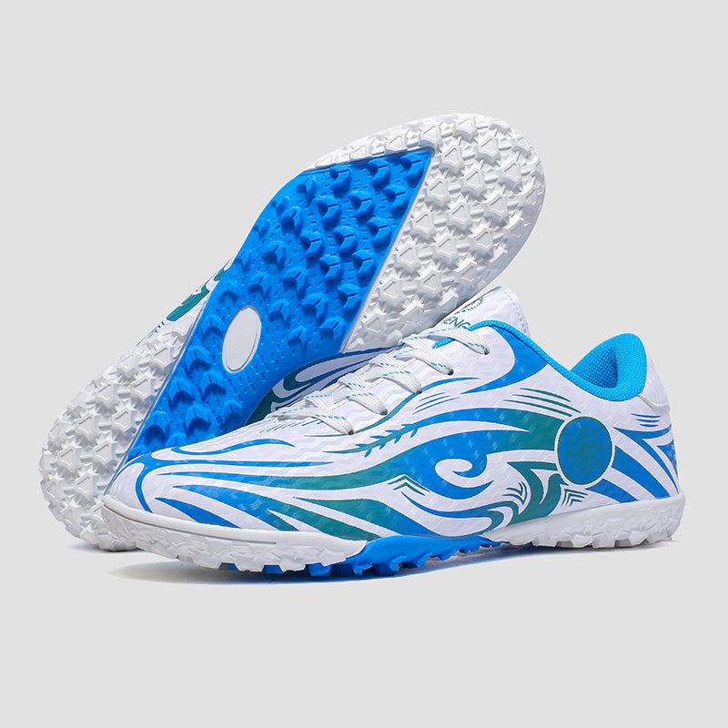 &nbsp;Turf Soccer Cleats, Artificial Grass Football Shoes, Breathable Tribal Print Training Sneakers for Synthetic Turf (Multiple Colors)-Yinzu316-1
