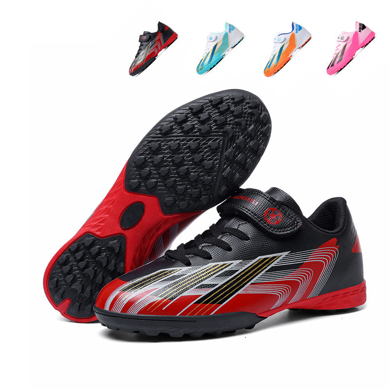 &nbsp;Turf Soccer Cleats with Hook-and-Loop Strap, Boys &amp; Girls Breathable Football Shoes, Non-Slip Training Sneakers for Artificial Turf-Yinzu-318-1