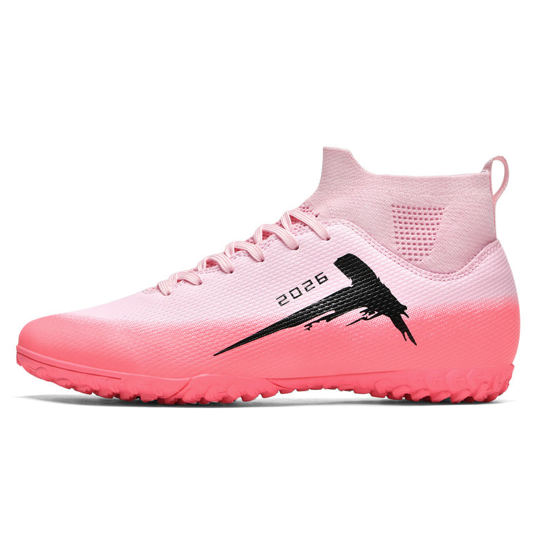 High-Top TF Football Cleats ¨C Turf Football Boots with Breathable Sock Collar for Training & Matches,Anti-Slip Athletic Training Sneakers for Artificial Grass-WEJIESS-T02