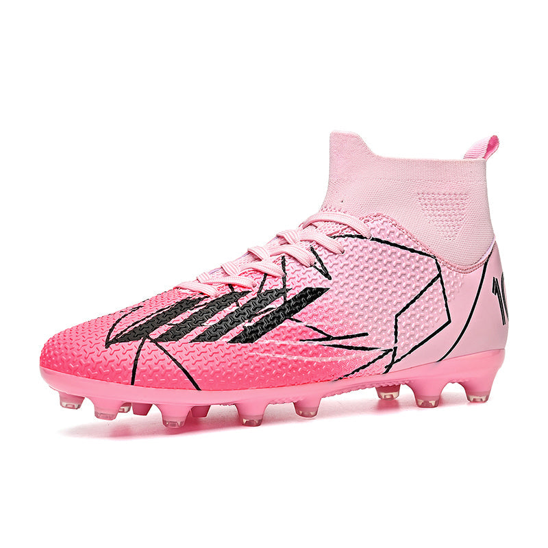 AG Artificial Grass Soccer Cleats, Mid-Top Sock Ankle Football Boots&Number 10 Print, Breathable Textured Athletic Shoes for Outdoor Synthetic Turf-Hxh2501H-2