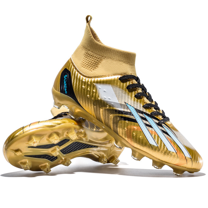 &nbsp;AG High-Top Soccer Cleats, S-LieNiao Artificial Grass Football Boots, Breathable Knit Collar Training Sneakers for Synthetic Turf (Multiple Colors)-Yinzu-xc24