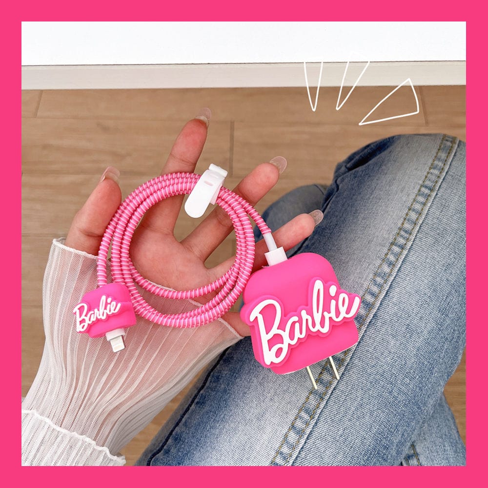 Barbie Apple Charger And Charging Cable Protector