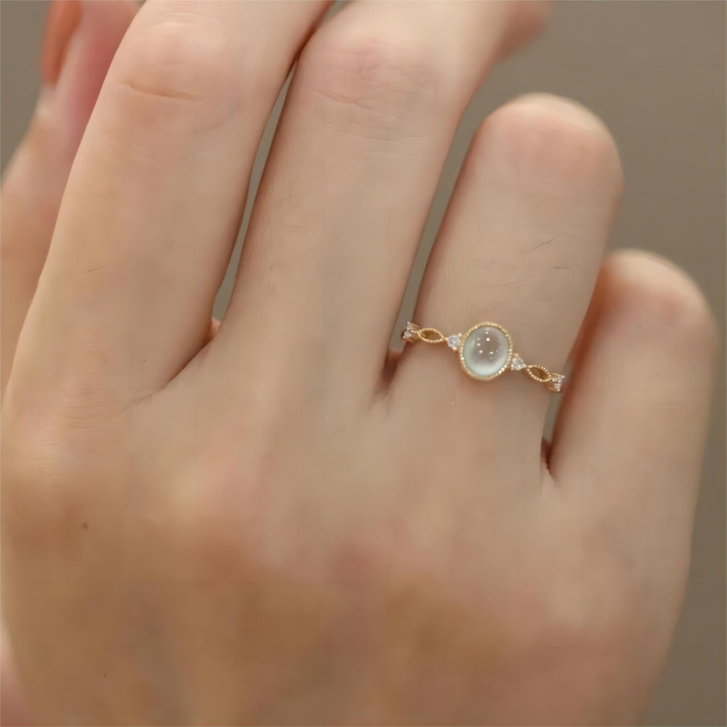 Baroque-style Opal Ring