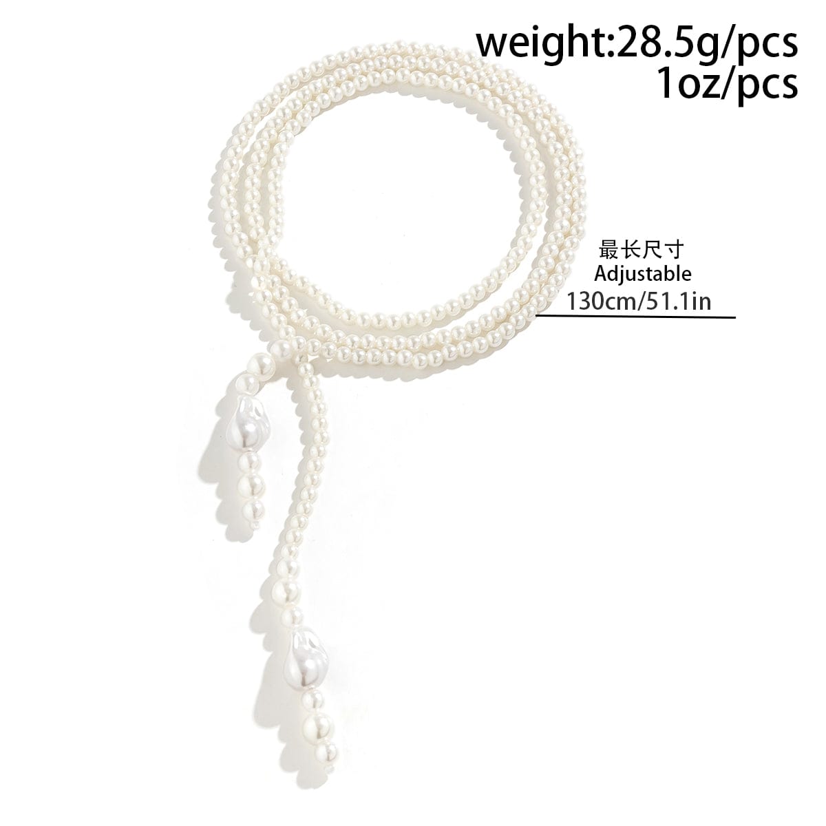 Bohemia Artificial Pearl Long Chain Y Necklace