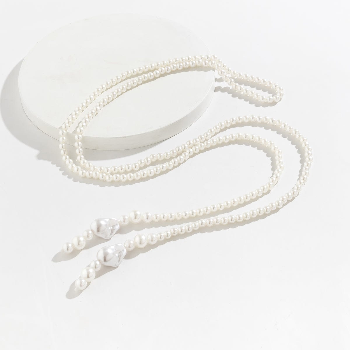 Bohemia Artificial Pearl Long Chain Y Necklace